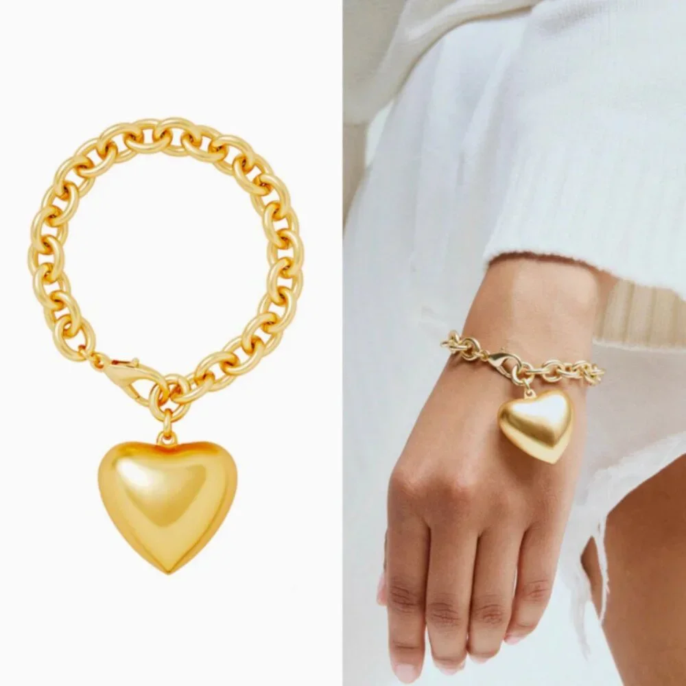 Roxanne Assoulin The Puffy Heart Bracelet in Gold